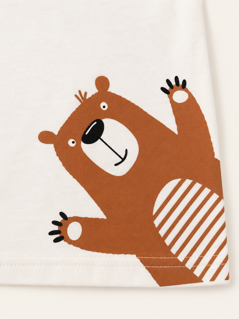 Maglia a maniche lunghe con orsetto - immagine 2