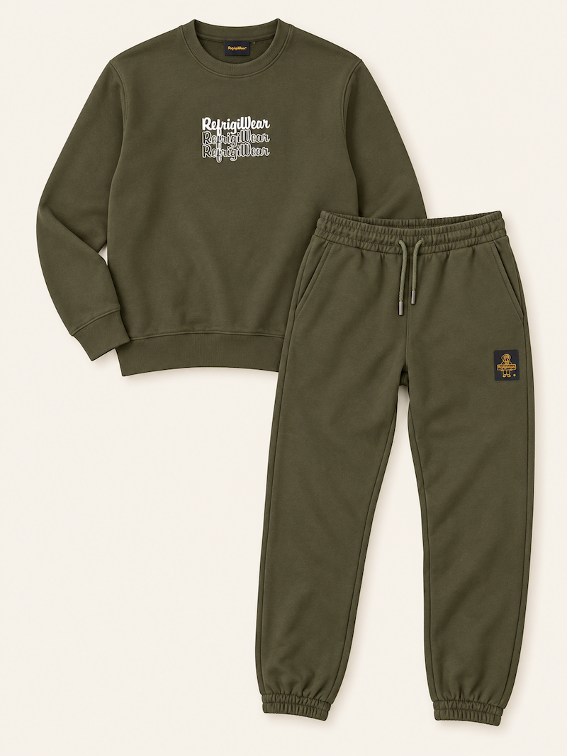 Completo felpa girocollo e pantalone