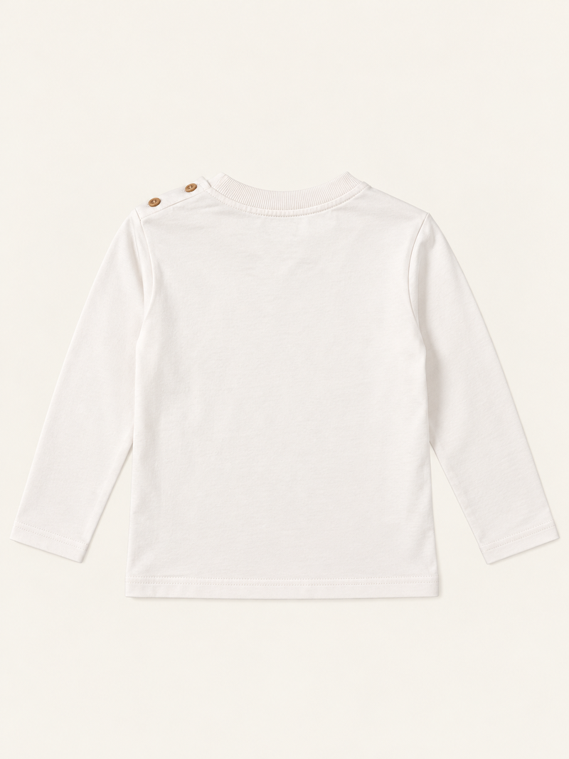Maglia a maniche lunghe con orsetto - immagine 3
