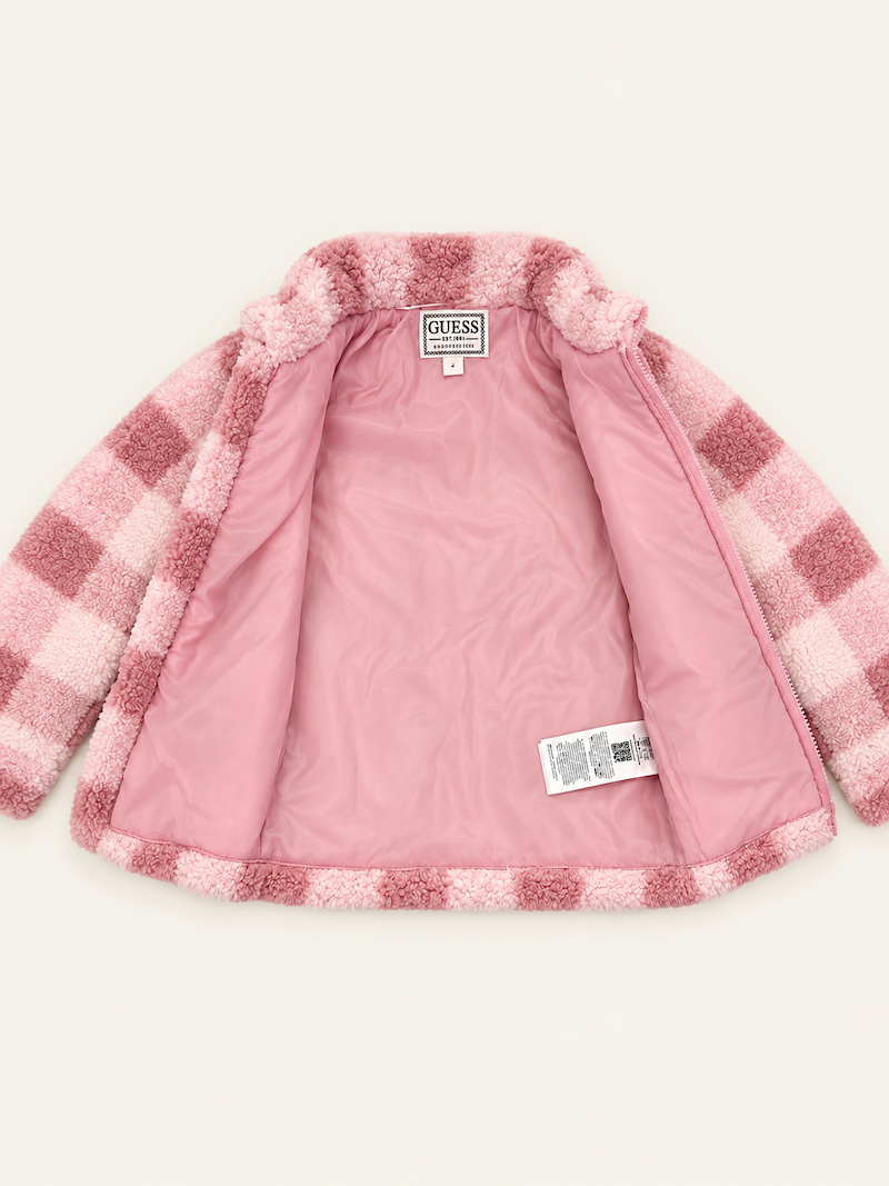 Giacchino teddy a quadri rosa - immagine 4