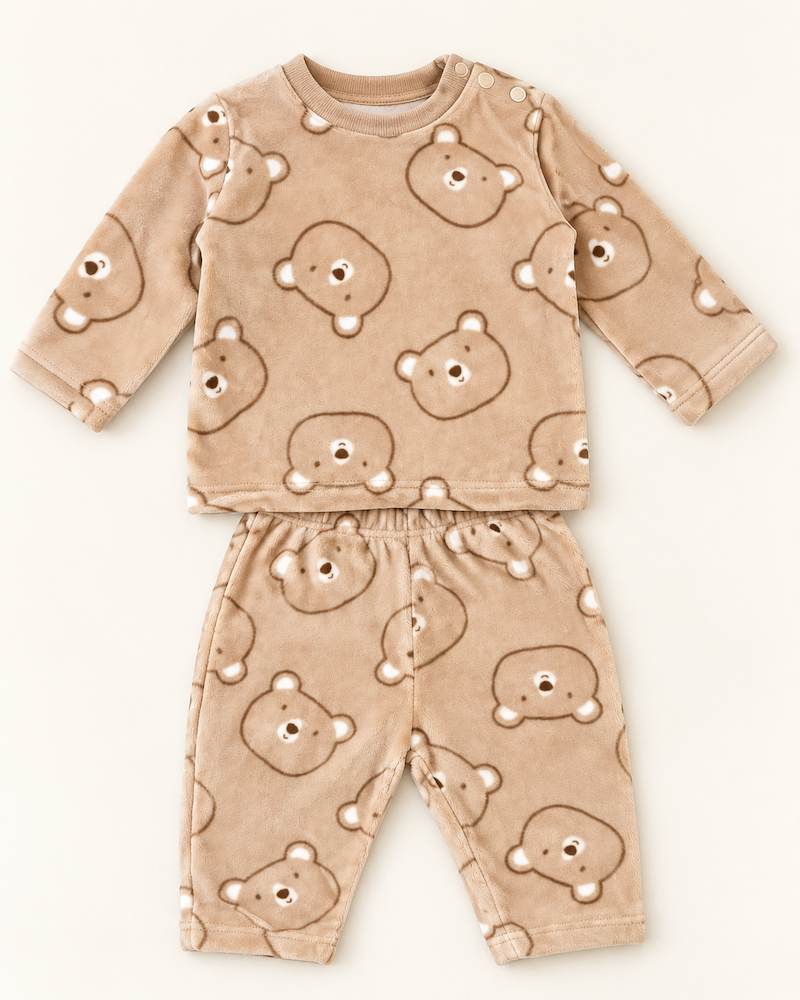 Completo maglia e pantalone con orsetti