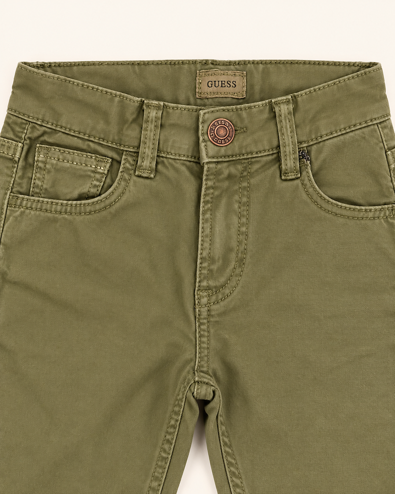 Pantalone Guess bambino verde oliva - immagine 3