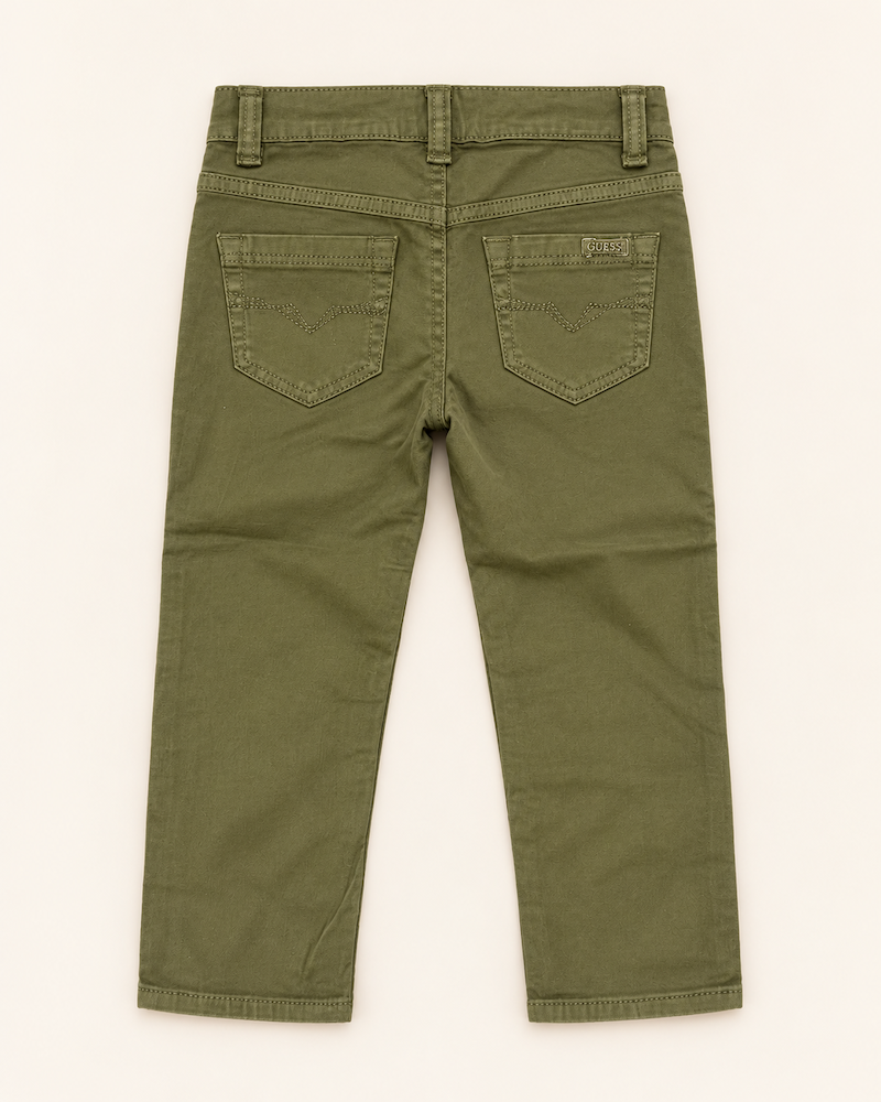 Pantalone Guess bambino verde oliva - immagine 2