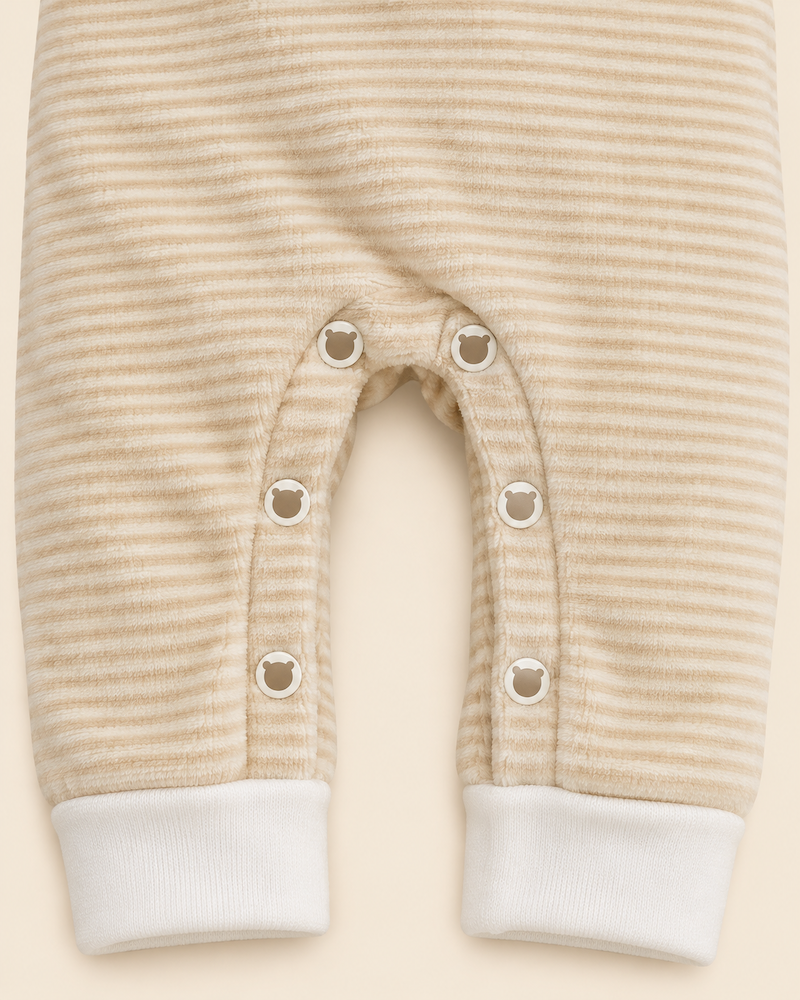 Tutina a righe con orsetto - immagine 5