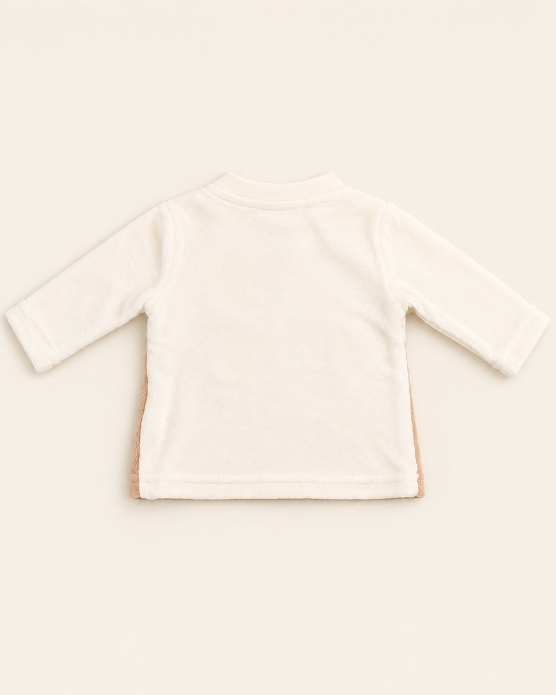 Completo maglia con orsetto e pantalone a righe - immagine 6
