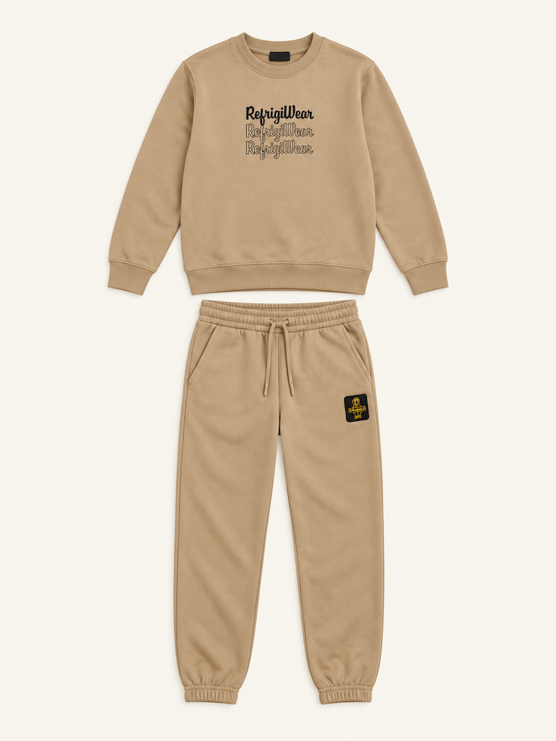 Completo felpa girocollo e pantalone