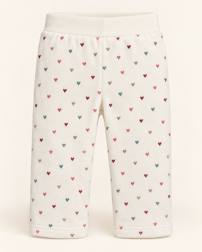 Completo maglia con ruches e pantalone con cuoricini - immagine 7