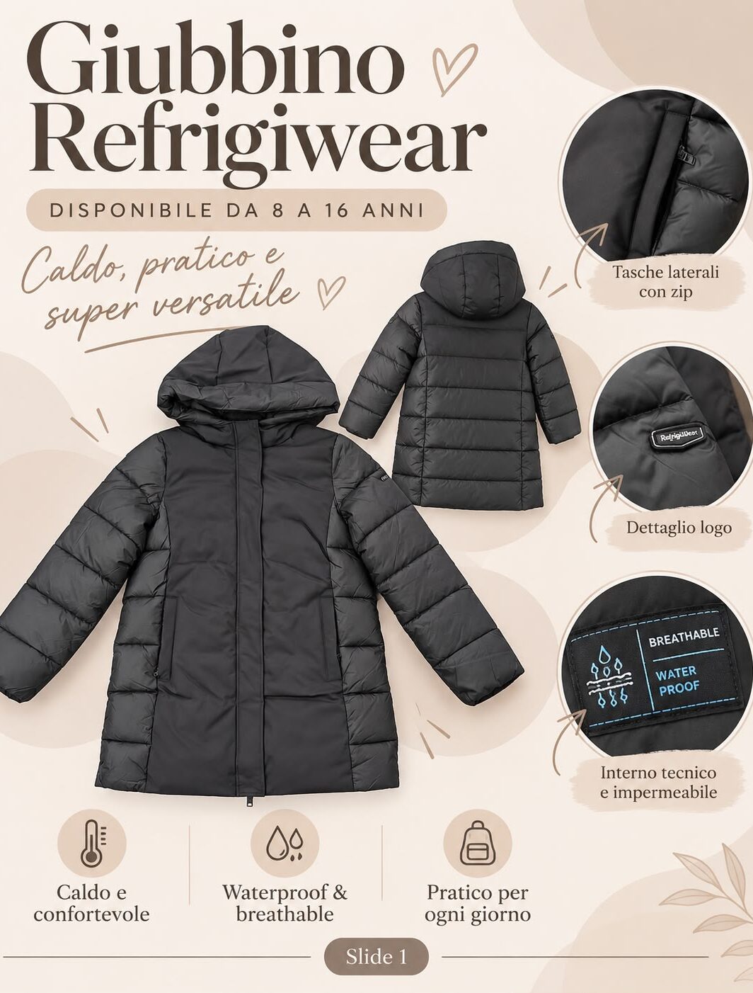 Piumino RefrigiWear Junior da bambina