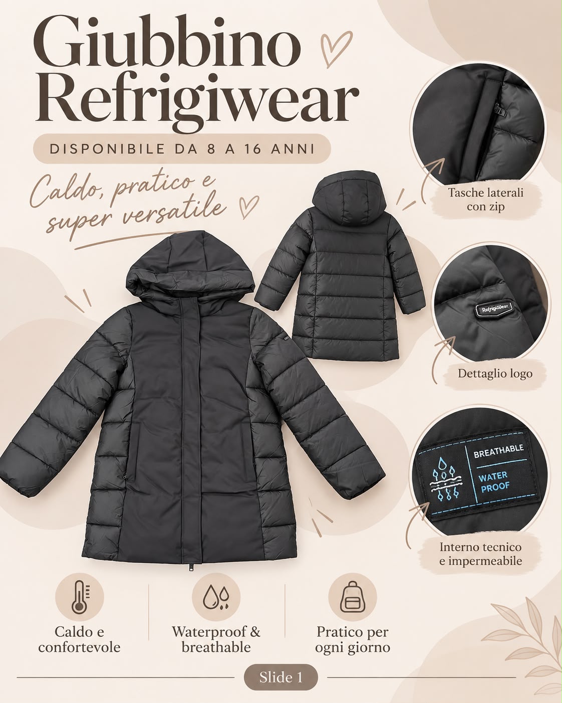 Piumino RefrigiWear Junior da bambina